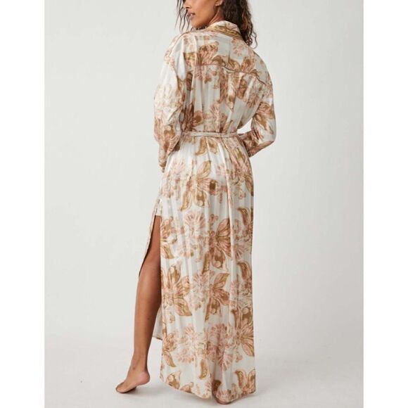 Free People Pajama Party Holiday Robe Tea Combo - Picture 4 of 6